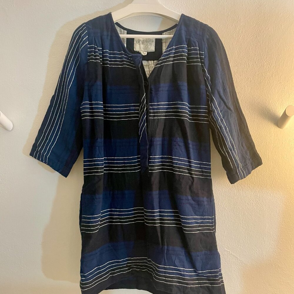 ACE & JIG Blue Tunic Top Size Medium